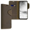 kalibri Wallet Case kompatibel mit Google Pixel 4a 5G - Hülle Leder - Handy Cover Handyhülle Kompass Vintage Braun