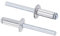 sourcing map Rivetti ciechi in alluminio, rivetti decorativi con nucleo 6 mm di diametro 16 mm di lunghezza impugnatura tono argento, 25 pezzi