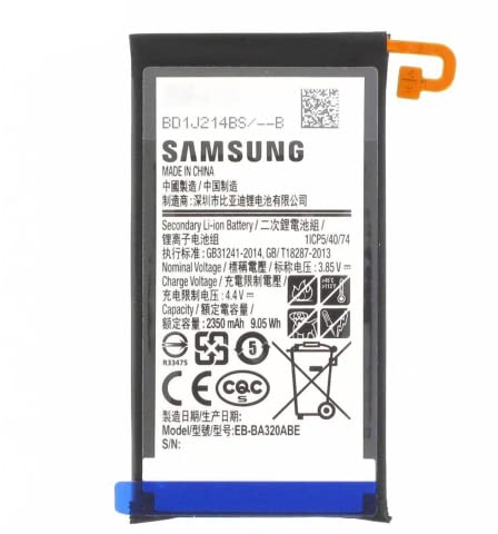 DENMEN Akku kompatibel für Samsung Galaxy A3 (2017) A320F, Accu Battery Batterie EB-BA320ABE 2350mAh
