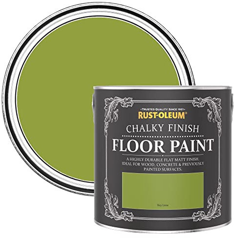 Rust-Oleum Green Scratch-Resistant Floor Paint in Matt Finish - Key Lime 2.5L