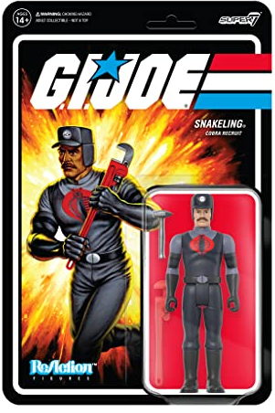 Unbekannt GI Joe W3 Cobra SNAKELING Schnurrbartschlüssel Tan Reaction FIG