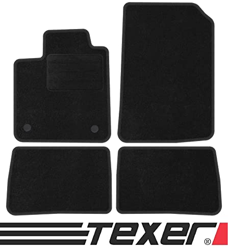 TEXER Textil Fußmatten Passend für Renault Twingo II Bj. 2007-2014 ANTHRAZIT
