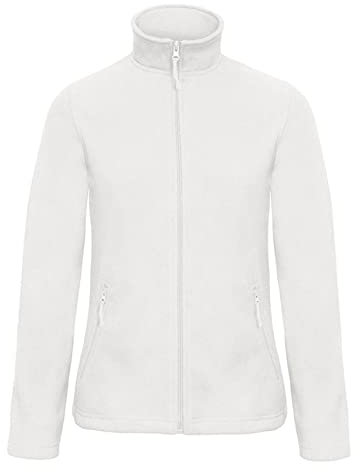 Niscioma Felpa Zip Intera Donna - Maglia Tuta Felpata Invernale Maglie Senza Cappuccio Tinta Unita, Felpe da Lavoro Micropile Poliestere, Modello Basic Lady