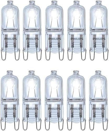 10-Pack Philips Halogen 42W G9 D Warm White Halogen lamp - Halogen Bulbs (Capsule, G9, D, Warm White)