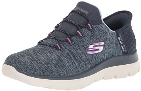 Skechers Summits Dazzling Haze, Zapatillas Mujer, Navy, 36 EU Ancho