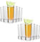 Alcohol Cage LONG SHOT Hohe Schnapsgläser 65 ml - 12 Stück Set - Kleine Shotgläser mit Schwerem Boden - Widerstandsfähig & Spülmaschinenfest - Wodka Glas
