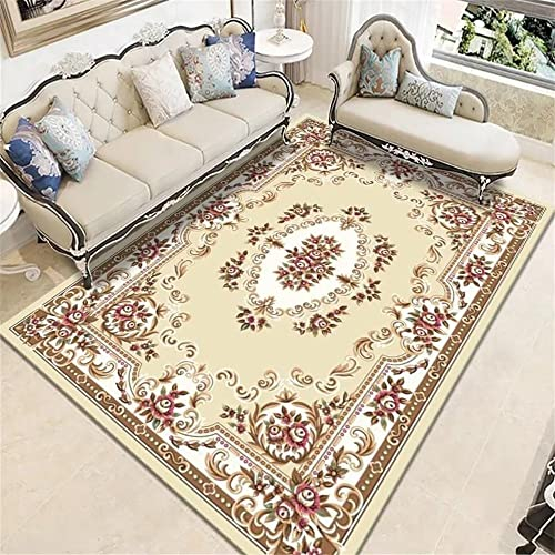 RUGMRZ Area Rug Teppich Für Draußen Webteppich Lila Blumen Teppich Retro Design Schlafzimmer Zubehör weich und anpassbar Teppich Für Draußen 120X240cm