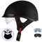 Deutscher Stil Motorrad Halbschalenhelm Mit Sonnenblende, DOT/ECE Genehmigt Halbschalenhelm, Open Face Helm Mit Schnellverschluss Casco para Moto Für Fahrrad Cruiser Moped,#a,XL