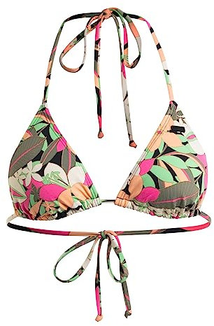 Roxy Printed Beach Classics - Tiki-Tri-Bikinioberteil für Frauen Schwarz