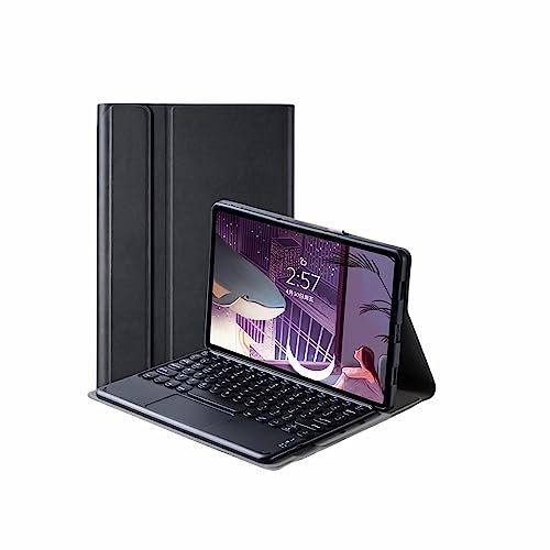 CLALOC Keyboard Case for Ipad Pro 12.9 2022/2021/2020/2018-Touchpad Detachable Keyboard Case -Slim Leather Folio Smart Cover for Ipad 12.9 Inch 6Th/5Rd/4Th/3Th Generation,Black