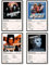 Tokio Hotelposter Rockband Poster, Albumcover, Poster für Zimmer, ästhetisch, limitierte Auflage, HD-Schlafzimmer, Musikdekoration, Kunst (4er-Set, 20,3 x 30,5 cm, ungerahmt)