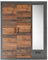 Furn.Design Kleiderschrank in Old Used Wood mit grau Matera im Shabby Chic Desgin Drehtürenschrank mit Spiegel 3-türig 150 x 201 cm Ward (Kleiderschrank 2)