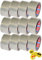 Tesa 64014 Paketklebeband - 12 Rollen - Transparent - je 50mm x 66m (+ 1 Radierer von ManyMore*)