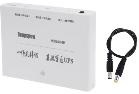 Haiki DIY 18650 Batterie Power Box Mit 5 5 X 2 5 Mm Bis 5 5 X 2 1 Mm Stromkabel 19 V 5 5 X 2 1 Mm USV Stromversorgungsbox Für CCTV Kamera Leichtes Design