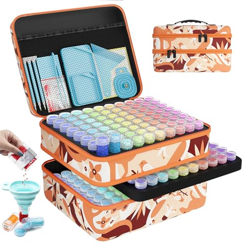 ARTDOT 5D Diamond Painting zubehör Boxen, 240 Stück Diamond Painting Aufbewahrungsbox für Diamond Painting Bilder Steine Samen Schmuck