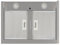 Cata Dunstabzugshaube Armonia X 45, mechanisches Bedienfeld, 3 Absaugstufen, einfache Installation, extra leiser Motor, Leistung 276 W, Breite 82,1, Farbe Edelstahl