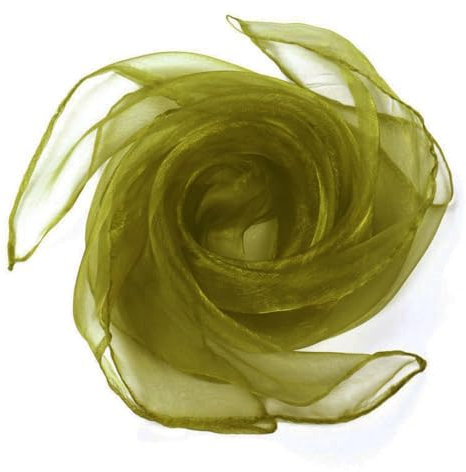 Whakano 10 Stück Square Jongliertücher Seidentücher Chiffontücher,Performance Tanztücher,Gymnastiktücher Jonglier Tücher Schals für Tanzen,Jonglieren,Sensorisches,Tanztücher,70cm,Olivgrün