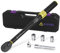 ANPUDS Llave Dinamométrica 1/2'', 20-220Nm, Precisión de ±3%, 6 Piezas Llave Dinamométrica Set con 125mm Extensión, 1/2-3/8 Adaptador, 3 Llaves de Vaso 17mm,19mm, 21mm para Coche, Camión, Moto