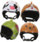 WOONEKY 4 Stück Hühnerkopfbedeckung Schutzhelm hühnerhelme Tierhelm Hundehelm Plüsch Kleidung Hüte kreativer Hühnerhelm winzige Helme Kleiner Hund Haustier Vogel Mütze Küken Henne Plastik