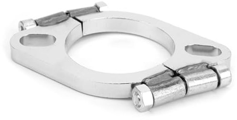 Accesorio de Repuesto Dividido Ovalado con Brida de Acero, 2,5 Pulgadas, 63mm, Duradero, Fácil Instalación, Universal,Ganchos/calibradores/bridas