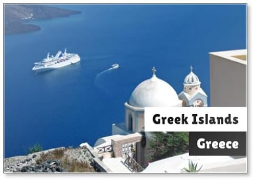 Kühlschrankmagnet, Kreuzfahrt auf den griechischen Inseln