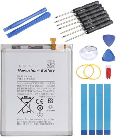 NEWASHAN Batterie EB-BA505ABU Compatible avec Samsung Galaxy A50 A50s A30 A30s A20 SM-A505F A505FN A507F A305F A307F A205F Téléphone Portable Smartphone Li-ION Accu Piles 3,85V 4000mAh avec Kit Outils
