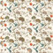 Tapete Blumen und Vögel,44 x 600cm Selbstklebende Tapete Beige Blumen Blätter Tapete Blau Vögel Tapete Schmetterlinge Tapete Baum Pflanzen Tapete Möbelfolie Selbstklebend für Wohnzimmer Schlafzimmer