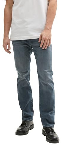 TOM TAILOR Herren 1035877 Jeans Marvin Straight, 10160-Blue Grey Denim, 33W / 36L