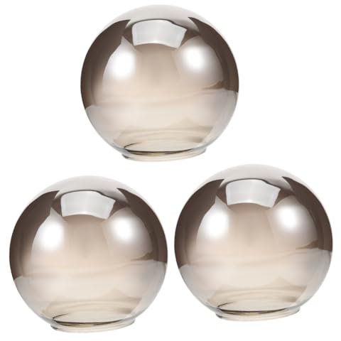 Ciieeo 3St Lampenschirm Kugel lampenabdeckung glaskugel durchmesser Austausch des Lampenschirms Abdeckungen für Stehlampen Stehlampenschirm Laternen Pendelleuchten hängende helle Farbtöne