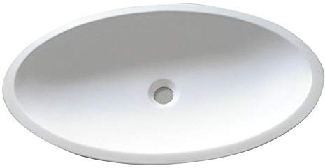 CNBYDK Lavabo Fregadero de Piedra Artificial Fregadero de baño Fregadero de baño Ovalado Fregadero de tocador con desagüe Fregadero de tocador Lavabo artístico para Lavabo Gabin