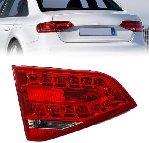 GaiHLi Rücklicht Rückleuchte für A-UDI A4 B8 2009 2010 2011 2012, Auto Rücklicht Montage Bremslicht Blinker Links Rechts Ersatzteile 1PCS,Inside-Left