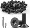 TXXATX 30 Piezas Tornillos Cabeza Avellanada Torx M5 x 20 mm Tornillos de Acero Inoxidable A2 V2A Tornillo Mecánico Tornillos Avellanados Negro Tornillos de Cabeza Plana con Punta Torx T25