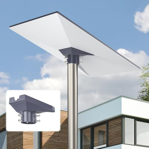 EDUP Starlink Gen 3 Pipe Adapter, Heavy Duty Pole Mount Kit for V3 Kickstand Dishy, Fits 31–51mm Pole, Aluminum Alloy Clamp for Starlink Gen3 Accessories, RV Roof Mount, Tool-Free Install