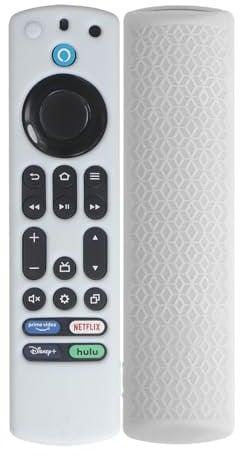Silicone Remote Controller Cases Protective Covers For Amazon Fire TV 4K Stick Max, Anti-slip Remote Control Sleeve for Fire TV 4K Stick Max (White)