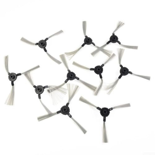 10 Stück Ersatz-Seitenbürsten Set für MEDION Staubsauger passgenau für MD 16192, MD 18500, MD 18501, MD 18600