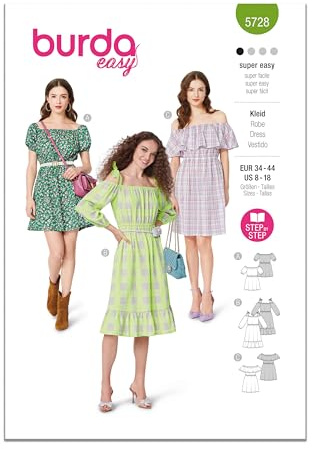Burda Style Sewing Pattern B5728 Misses' Dress