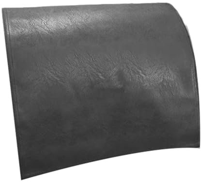 Asyduey Rutschfester Kopfstützenschutz Aus Kunstleder für Liegesessel, Kopfstützenbezug für Möbel, Schonbezüge, Bezug, Schwarz