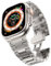 TWRQA Correa de acero inoxidable para Apple Watch Ultra 2 Band 49 mm 45 mm 44 mm 42 mm, correa de metal con cierre plegable para Apple Watch Series 9 8 7 6 5 4 3 2 1 Ultra/Ultra 2 Men(CASI-Titanium)