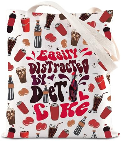 Diät-Getränke-Tragetasche, Soda-Liebhaber, Geschenk, Kohlensäureliebhaber, Umhängetasche, Eisgetränke, Geschenk, Barkeeper, Sommerausflug, Geschenk, Easily Di UK, INCHES