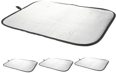 MUCKLILY 4pezzi Camper Tende Oscuranti Per Protezione Sole e Facile Installazione Ventose Per Lunghi e
