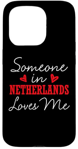 Hülle für iPhone 15 Pro Someone in Netherlands Loves Me Beziehungspaar