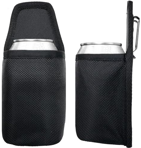 AMMKRO Beer Belt, Beer Holster, Water Bottle Drink Beer Belt Holder, Grilling Beer Gifts for Beer Drinkers/Lovers Beer Accessories for Travel Camping Party