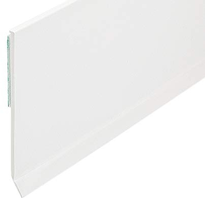 Flachleiste Kunststoffleiste Fensterleiste mit Gummilippe (B: 80mm | L: 10m)