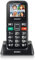 Brondi Amico Sicuro +, Telefono cellulare GSM per anziani con tasti grandi, tasto SOS e funzione da remoto, dual SIM, volume alto, Nero