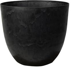 Artstone Pflanztopf Bola Ø38cm schwarz Ø 38 cm Pflanzkübel