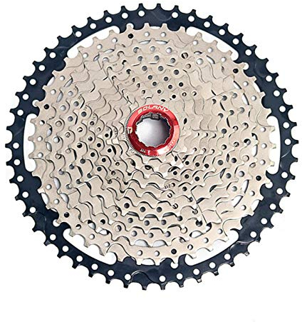 BOLANY 8-9-10-11-12 Geschwindigkeitskassette 11-32T 11-36T 11-40T 11-42T 11-46T 11-50T 11-52T Wide Ratio MTB-Fahrradteil Freilauf Ritzel mit Umwerferverlängerung (11 Geschwindigkeit 11-50T)