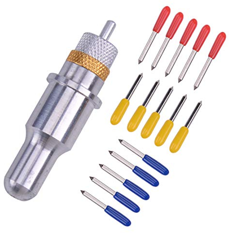 eastar 15Stk 30/45/60 Grad Schneideplotter Vinylschneider mit Halter für PC Roland GCC