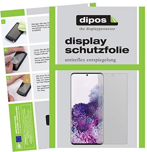dipos Displayschutzfolie matt für Samsung Galaxy S20 Plus | Antireflex, entspiegelnd, passt perfekt, Ultra-Dünn, kratzfest, blasenfrei, Fingerprint-kompatibel, selbstklebend
