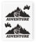 4R Quattroerre.it 6342 Adesivo Adventure Montagna, 10 x 12 cm