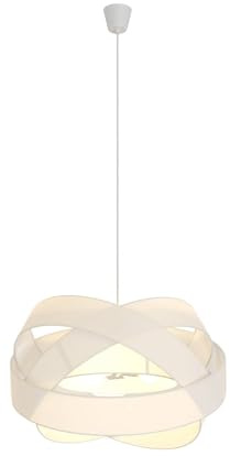Lindby Pendelleuchte Simaria (Modern) in Weiß aus Textil (3 flammig, E27) - Hängeleuchte Esstischlampe Hängelampe Wohnzimmerleuchte